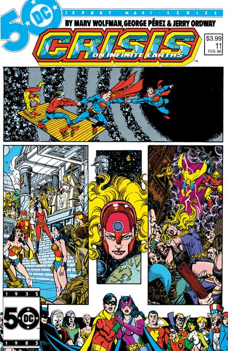 Crisis on Infinite Earths, Issue #11 FACSIMILE EDITION CVR A GEORGE PEREZ
