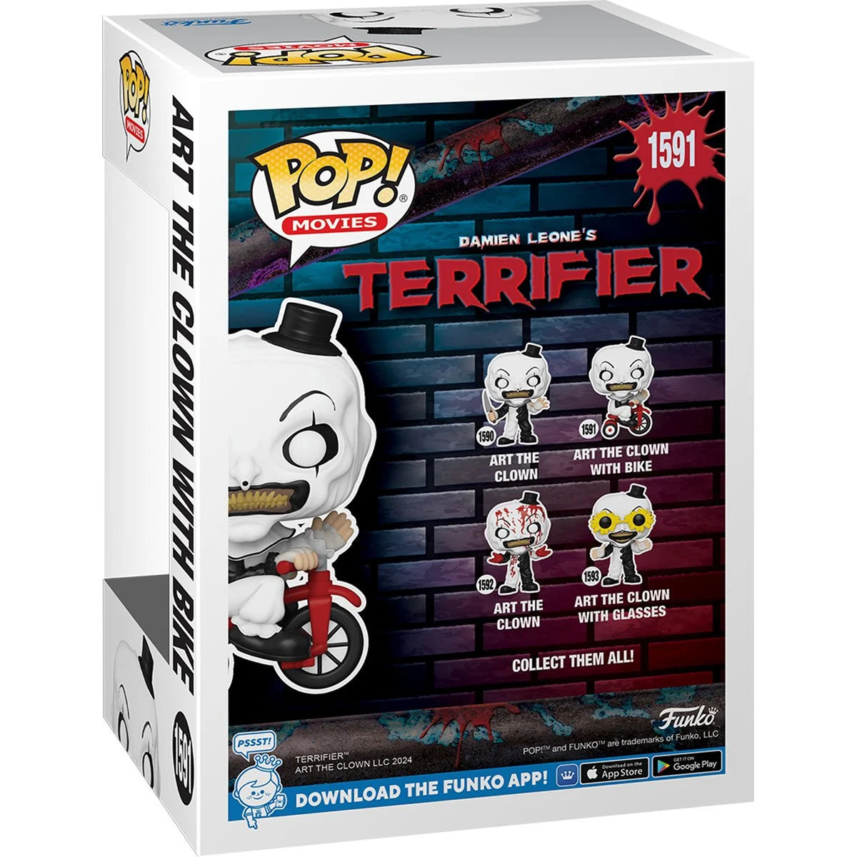 Funko Pop! Movies: Terrifier 2 - Art the Clown w/ Bike #1591