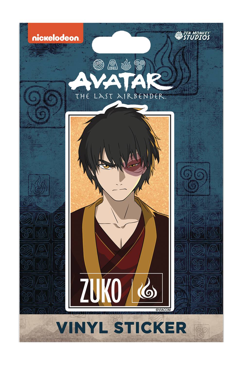 Avatar the Last Airbender: Zuko Portrait W/ Glitter - Vinyl Sticker