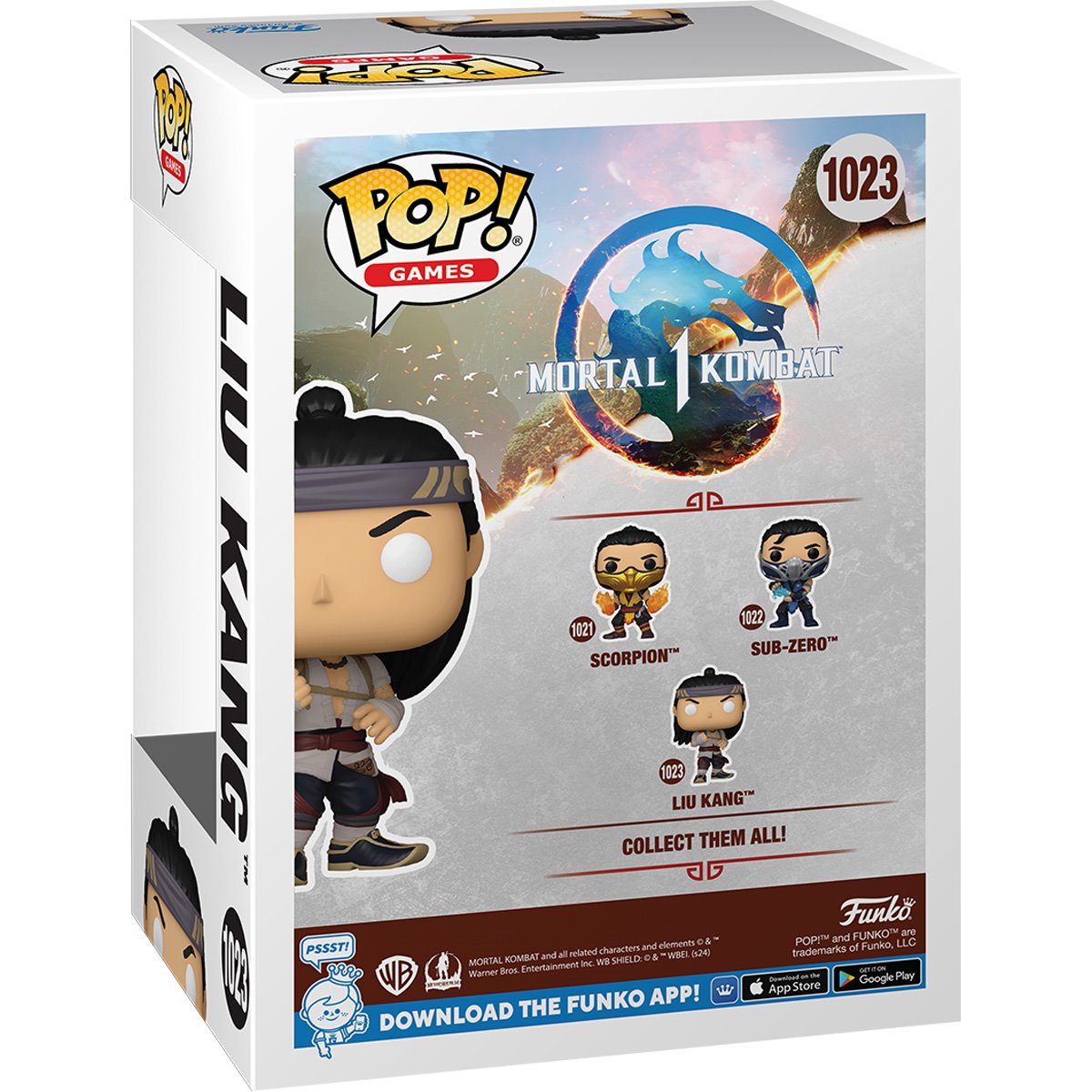 Funko Pop! Games: Mortal Kombat 1 - Liu Kang (God of Fire) #1023