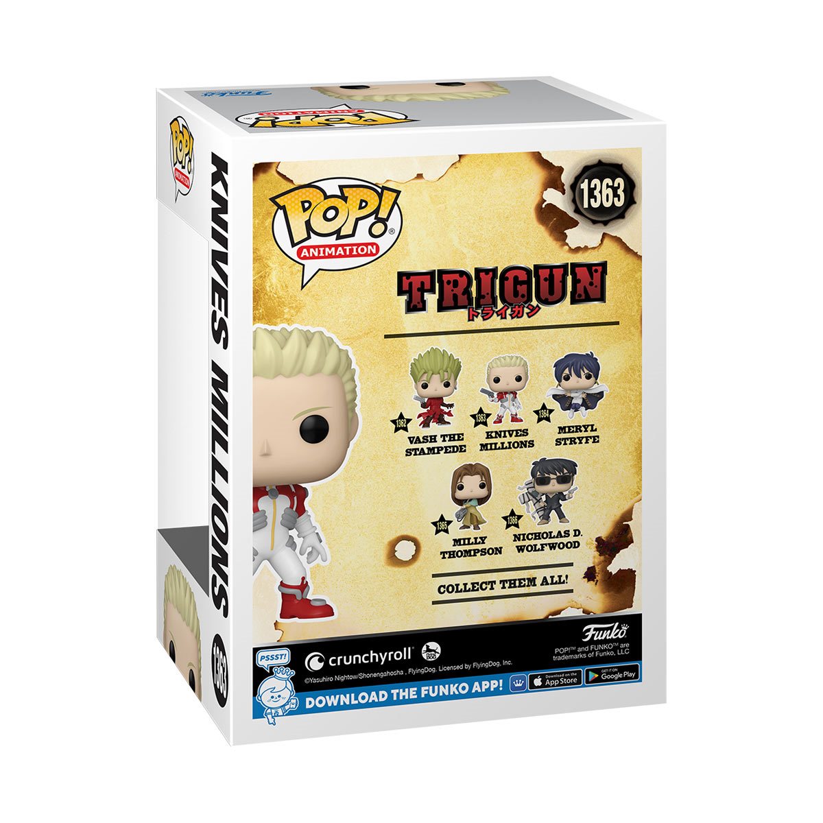 Funko Pop! Animation: Trigun - Knives Millions #1363