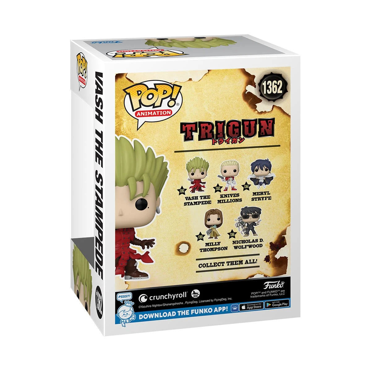 Funko Pop! Animation: Trigun - Vash the Stampede #1362