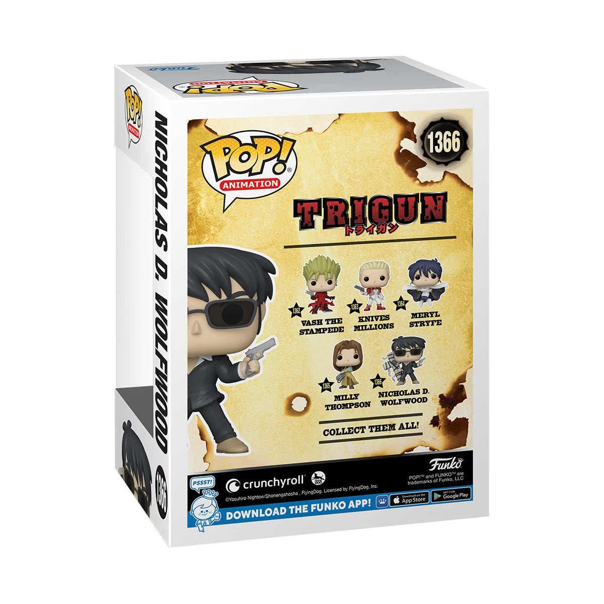 Funko Pop! Animation: Trigun - Nicholas D. Wolfwood #1366