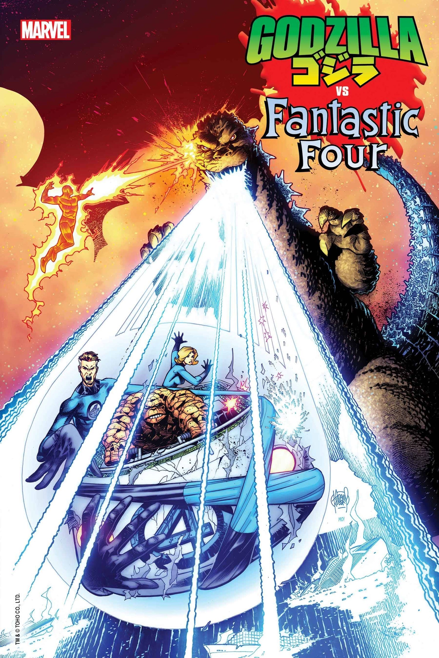 Godzilla vs. Fantastic Four (2025 Marvel)