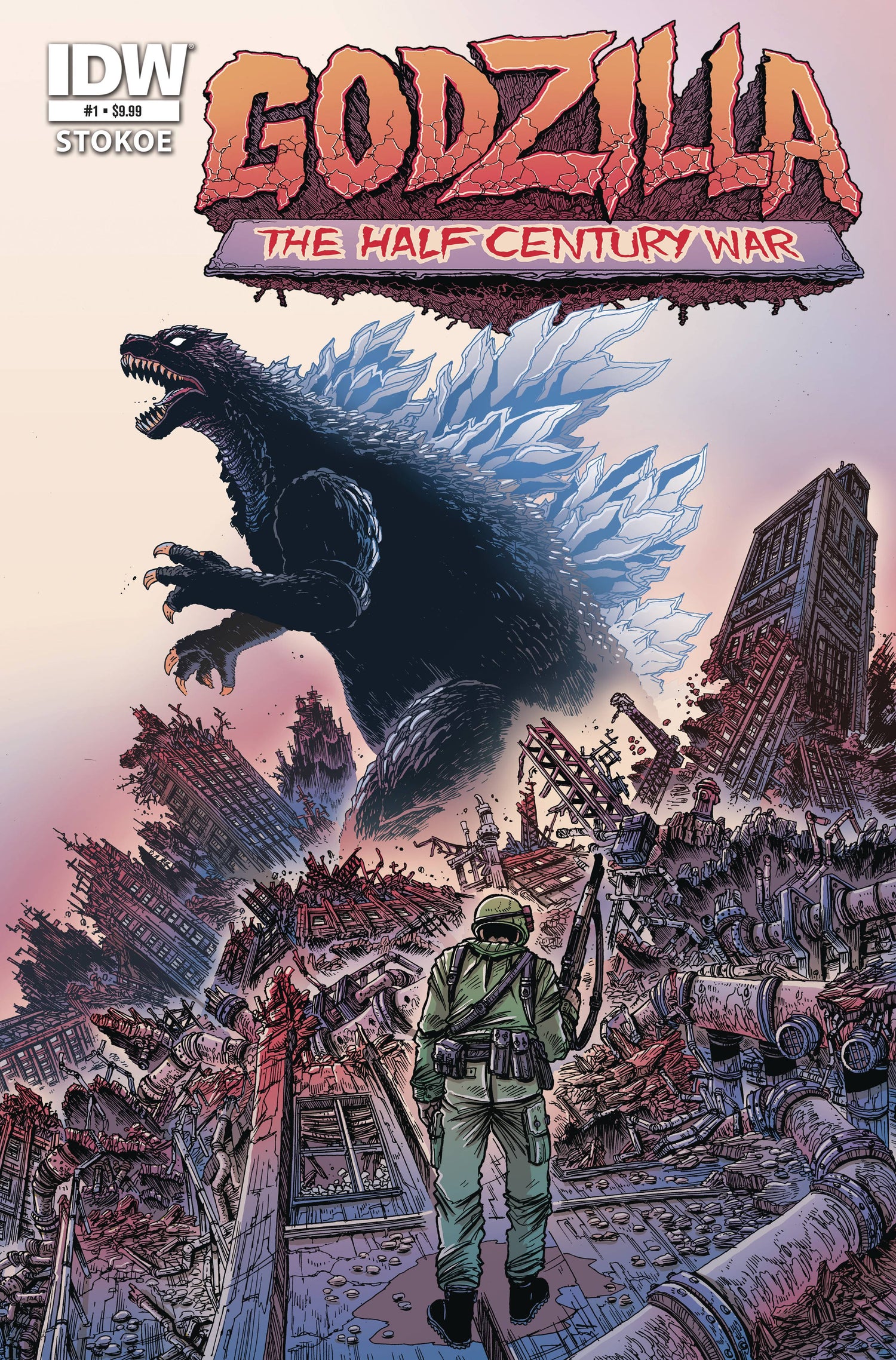 Godzilla 70th Anniversary Foil Classics Godzilla the Half-Century War (2025 IDW)