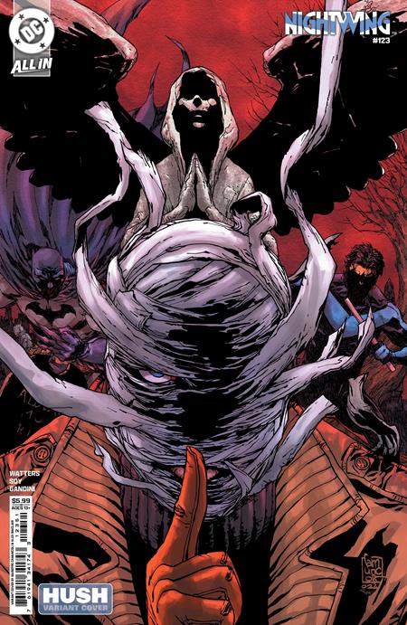 Nightwing, Issue #123 CVR D GIUSEPPE CAMUNCOLI HUSH CARD STOCK VAR