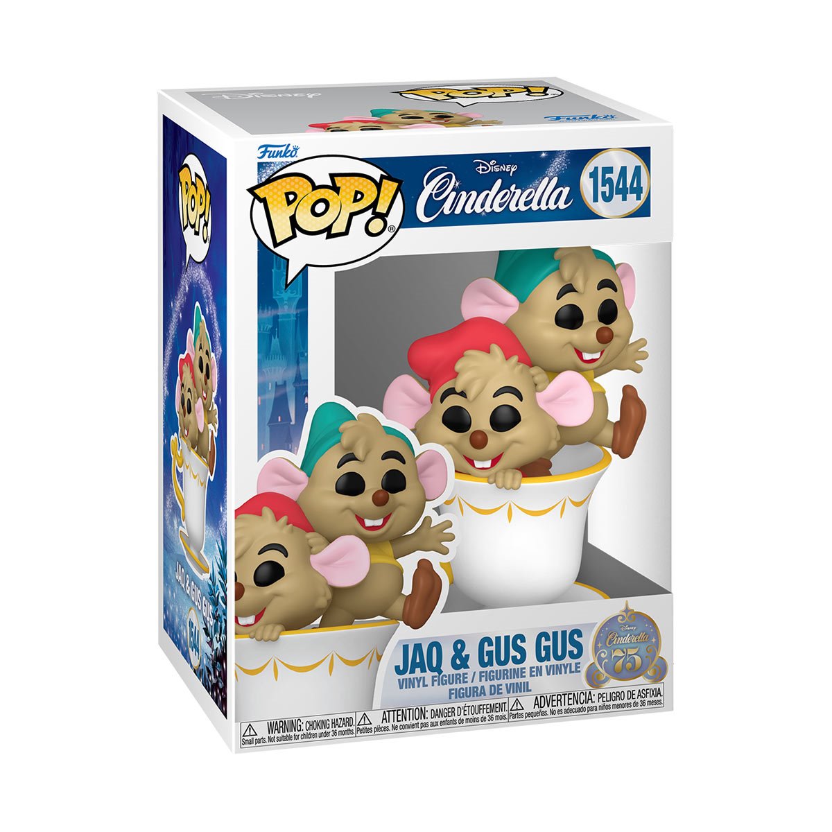 Funko Pop! Disney: Cinderella 75th Anniversary - Jaq & Gus Gus in Teacup #1544