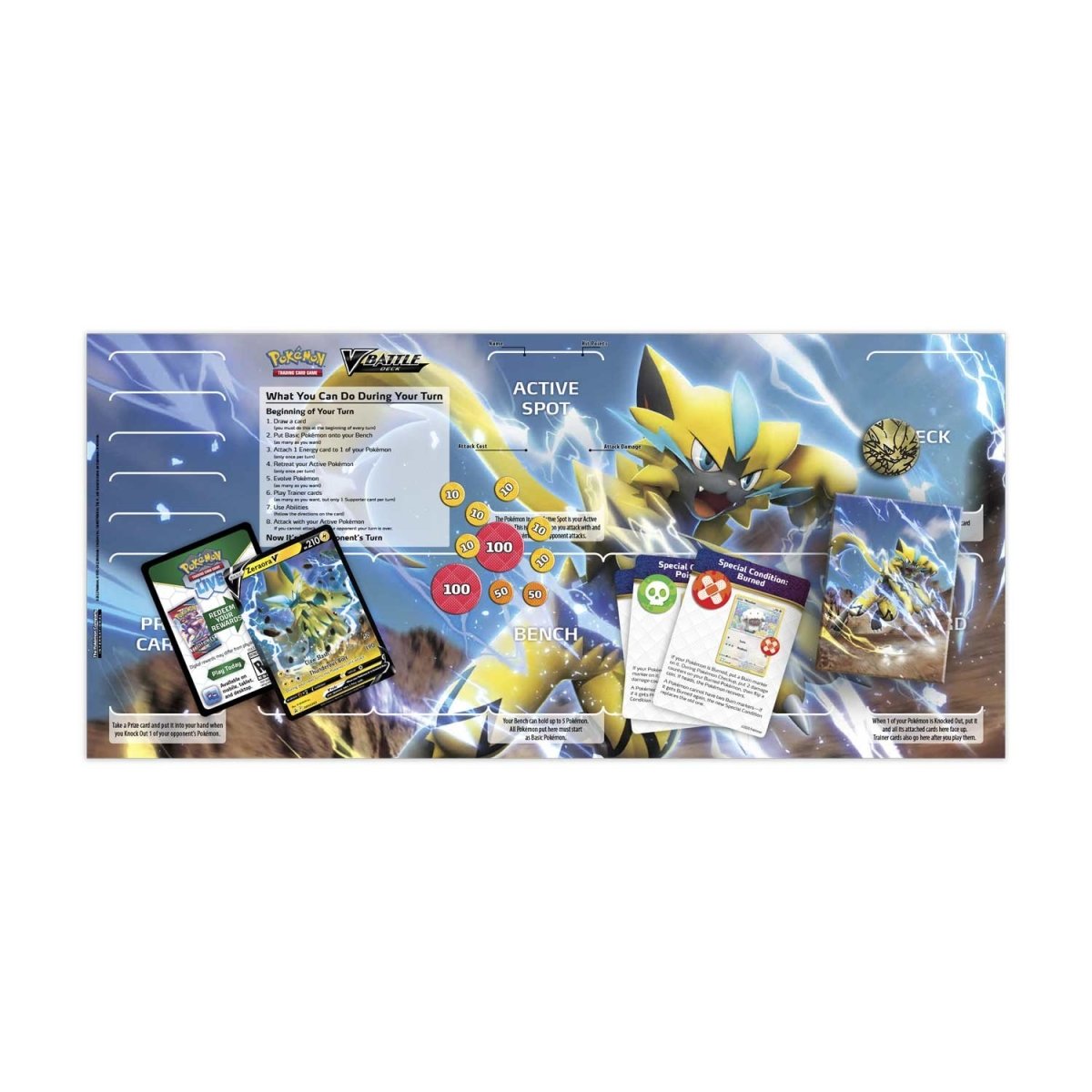 Pokémon TCG: Deoxys V or Zeraora V Battle Deck Display (8)