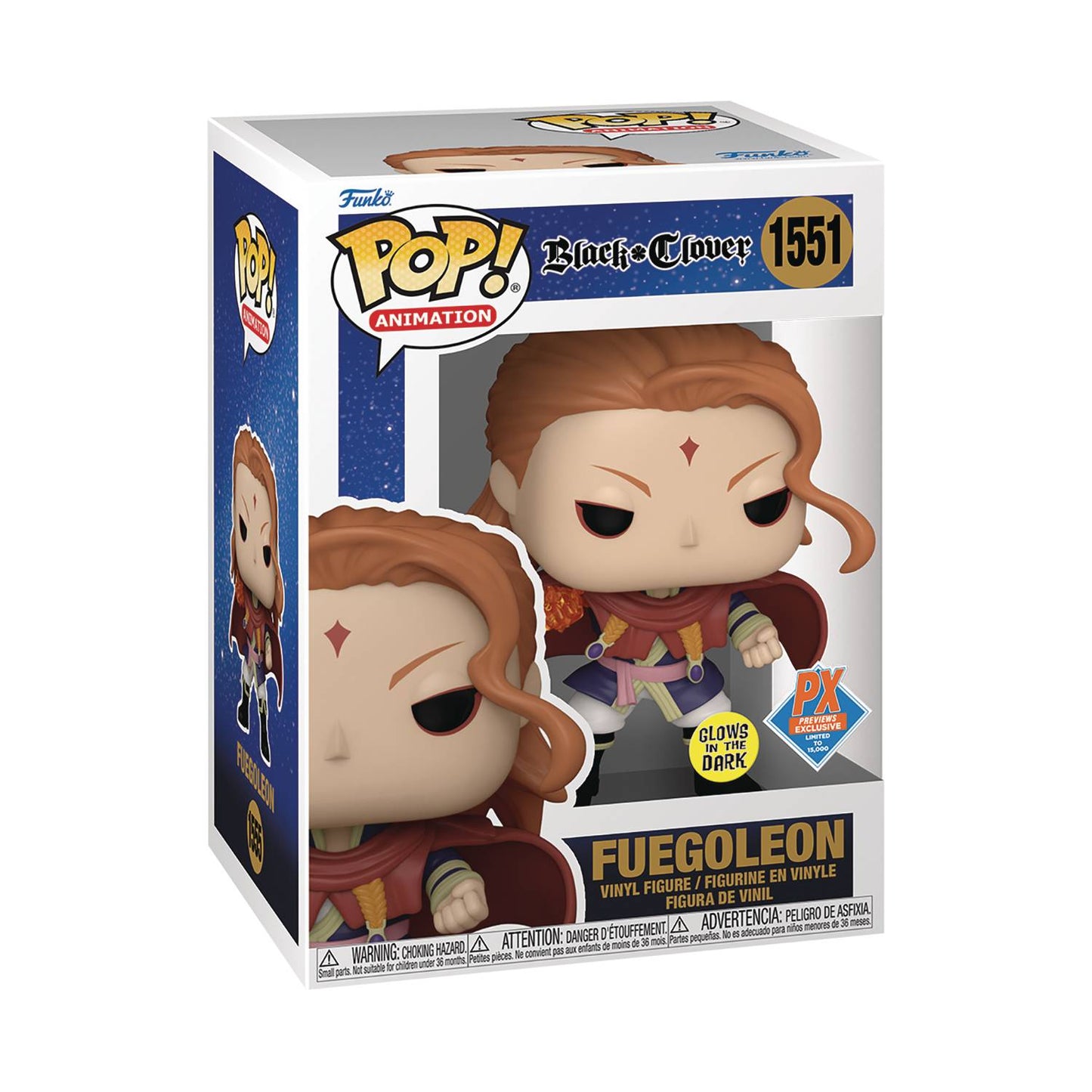 Funko Pop! Animation: Black Clover - Fuegoleon GITD (Previews Exclusive)