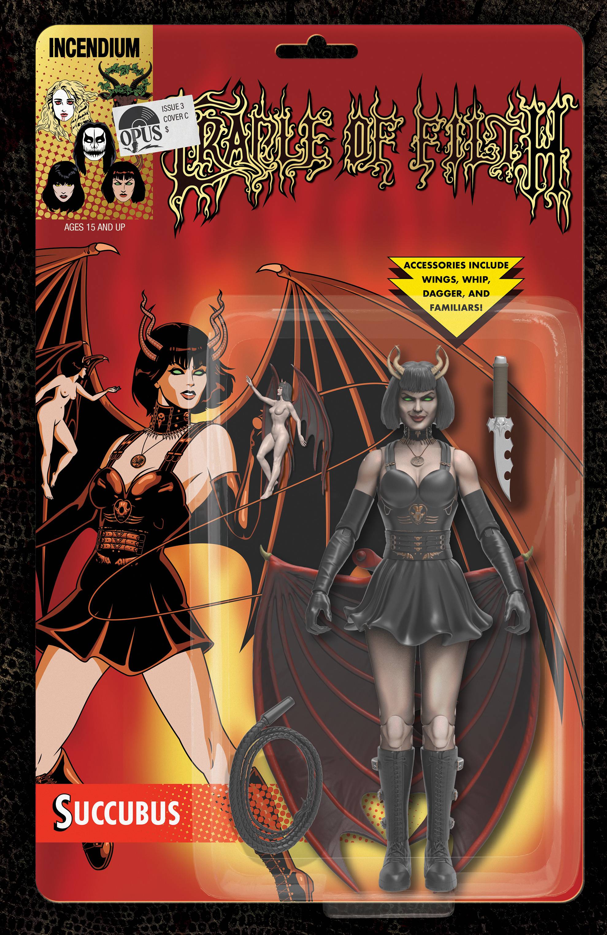 Cradle of Filth, Issue #3 CVR C 10 COPY INCV SUCCUBUS ACTION FIGURE